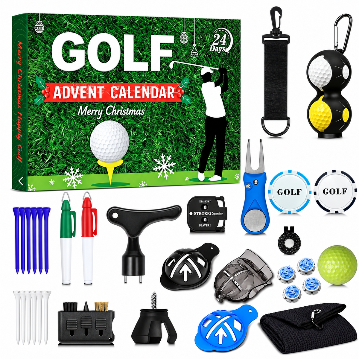 Golf-Adventskalender 2026 – 24 Tage voller Golfzubehör & Überraschungen