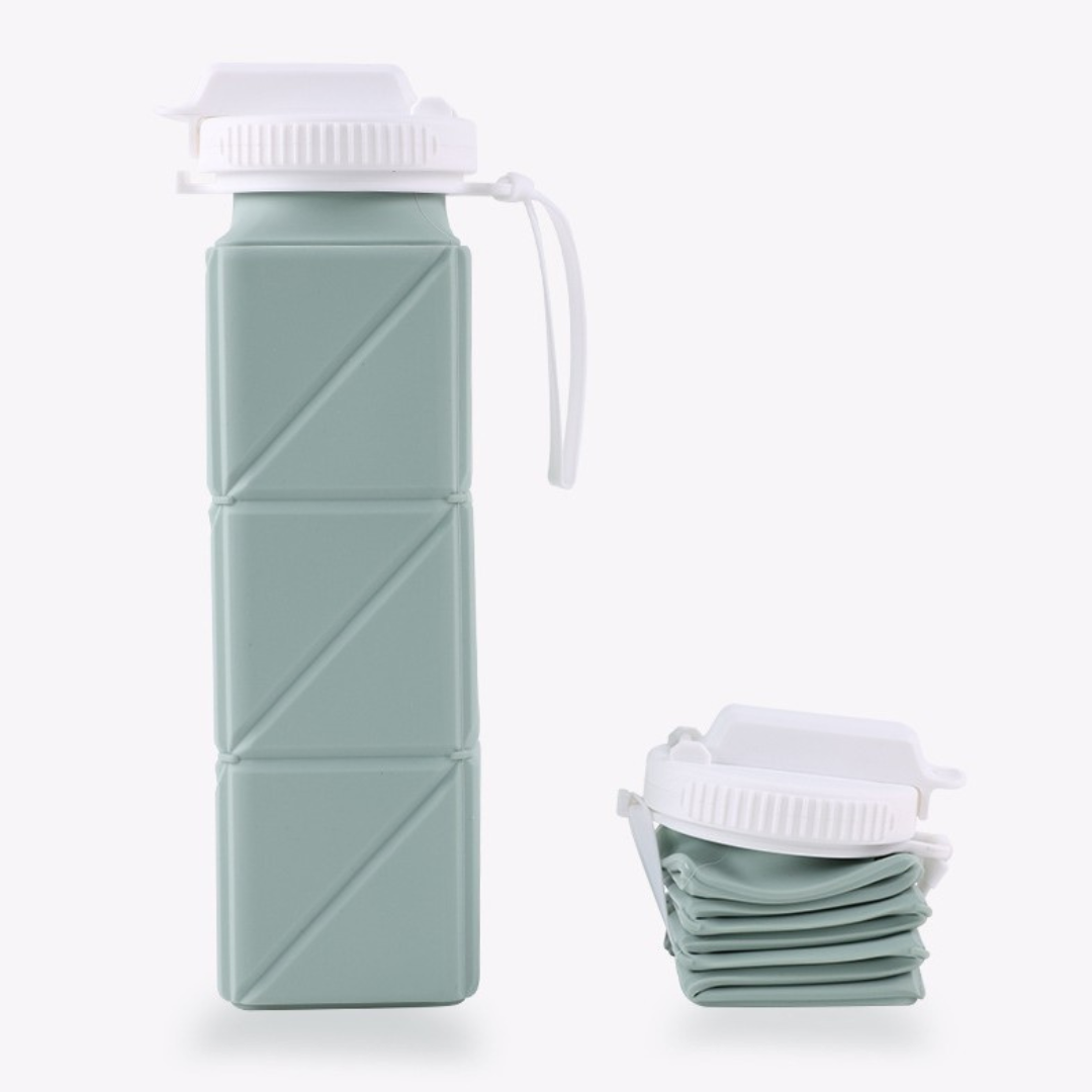 Praktische Faltbare Silikon Flasche für Unterwegs