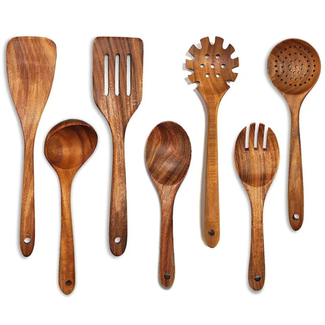 Küchenset aus Natürlichem Teak Holz