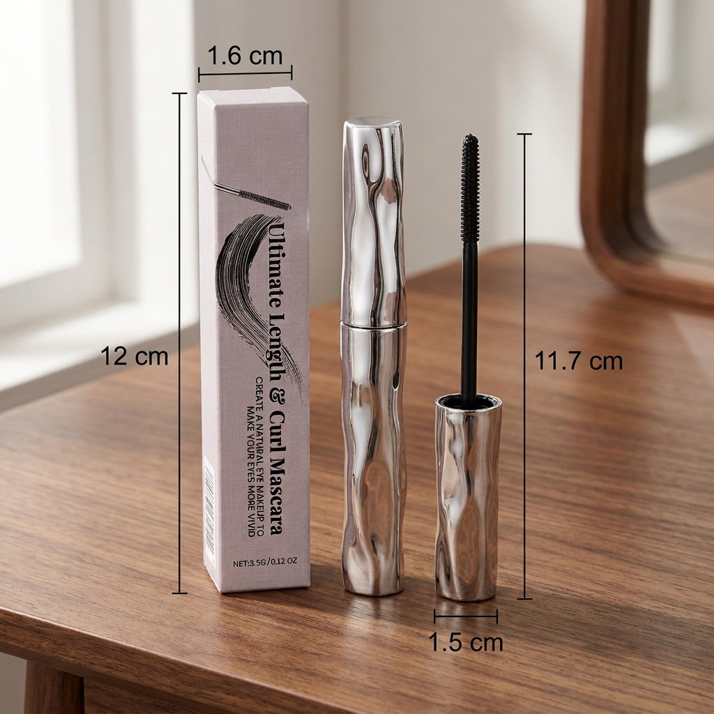 Wasserfeste Mascara für Schwung und Länge – langanhaltende, wischfeste Formel