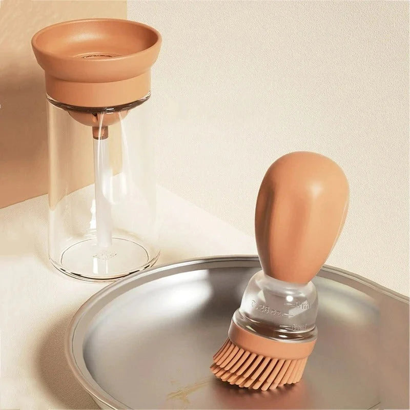 Silikon-Ölflasche mit Bürste – KüchenProfi Ölspender