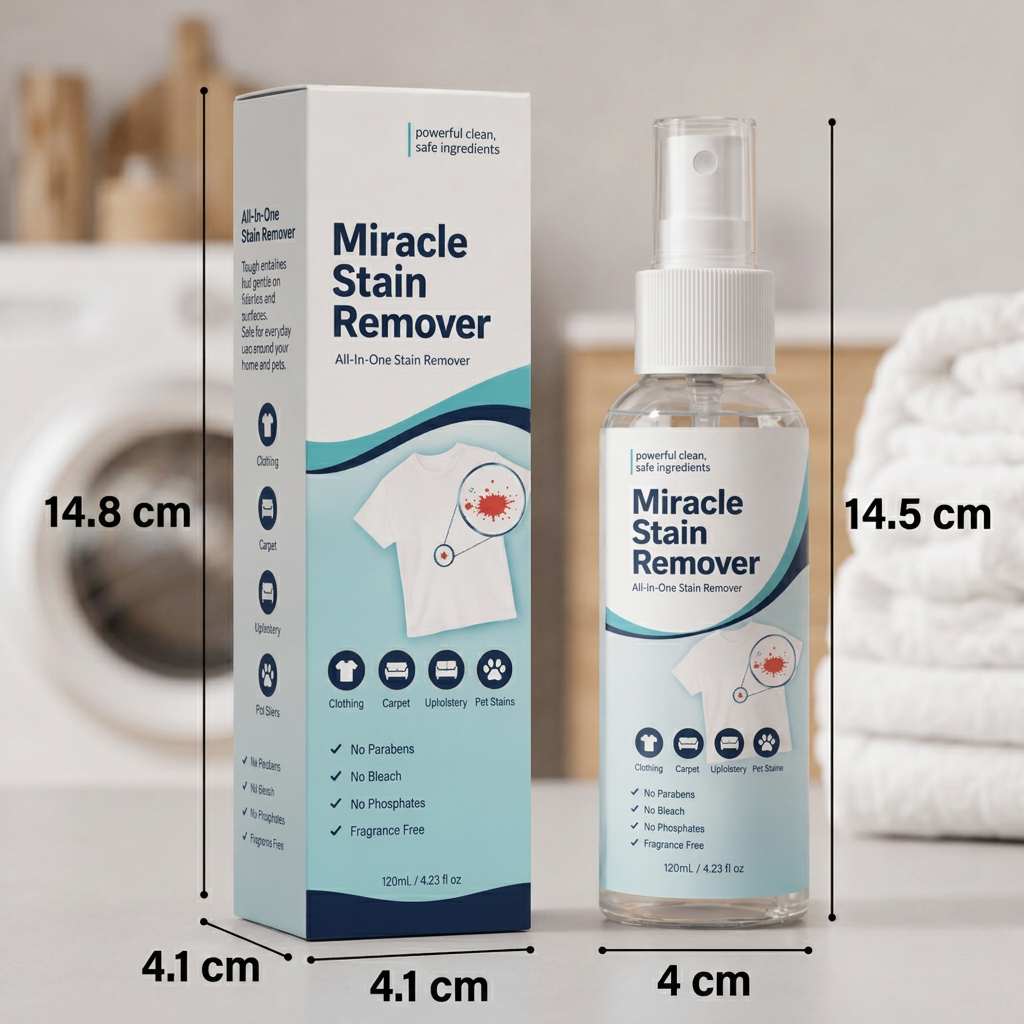 Wunder-Fleckenentferner-Spray – Stark gegen Flecken, schonend zu Textilien