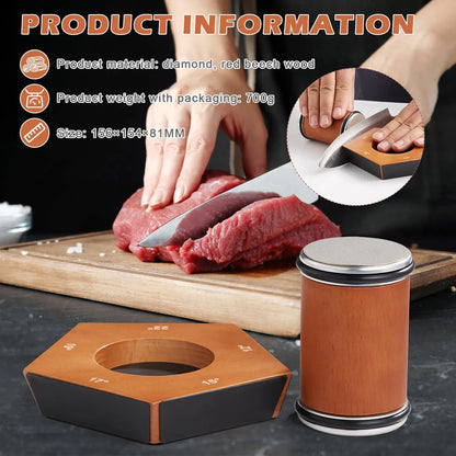RollSchliff Pro – Manueller Diamant-Messerschärfer