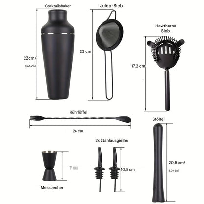 Edles Cocktail-Set aus Edelstahl