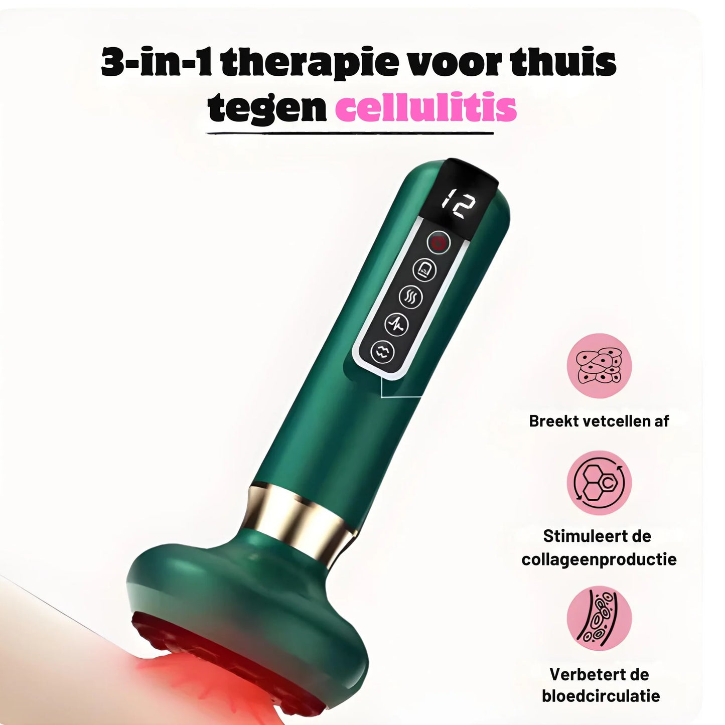 Hautstraffendes Cellulite-Massagegerät – CelluFit Pro