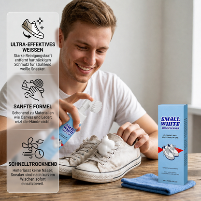 Wasserloses Sneaker- & Schuhreinigungsset mit Schaumreiniger, Bürste & Tuch