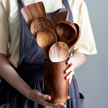 Küchenset aus Natürlichem Teak Holz