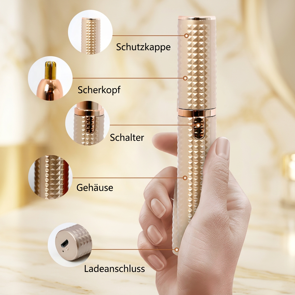 3-in-1 Präzisionstrimmer für die Schönheitspflege