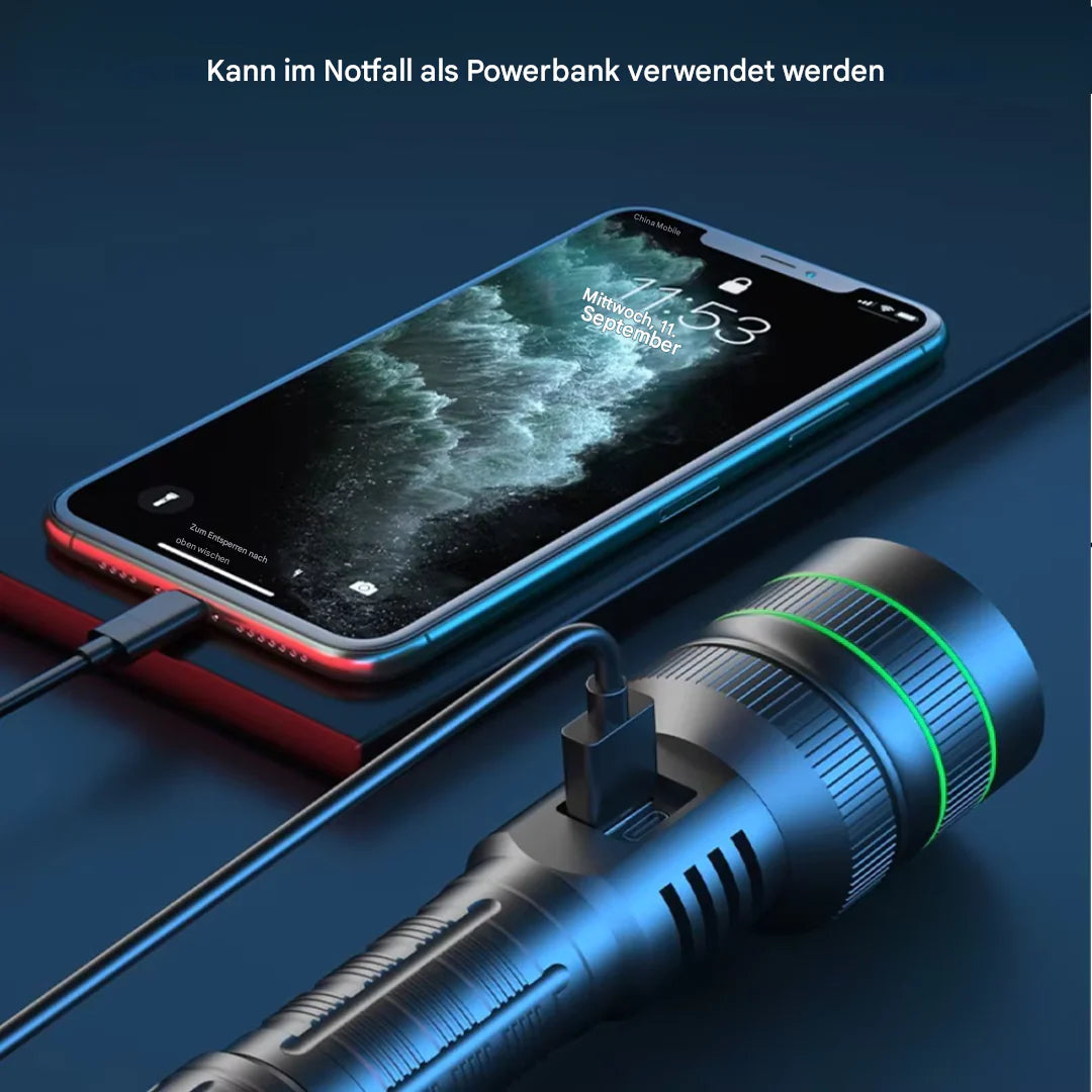 UltraBeam – Leistungsstarke LED-Taschenlampe