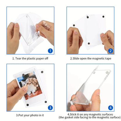 Magnetische Acryl Foto Rahmen 5er Set