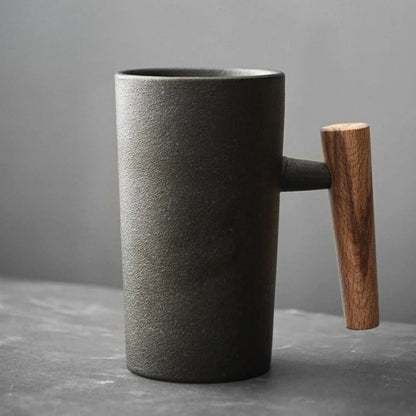 Nordische Keramiktasse im Naturstil – WaldTee