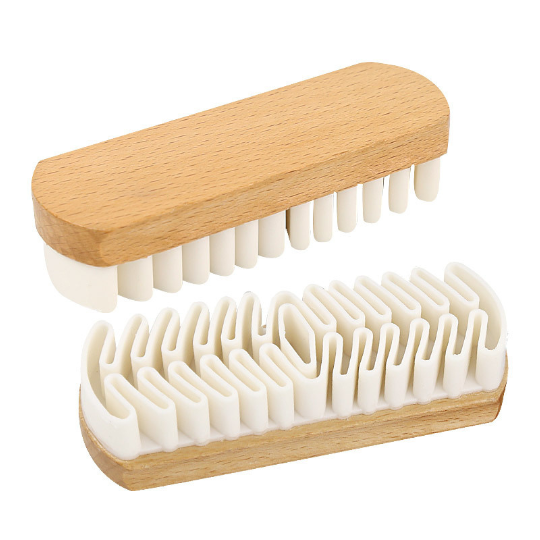 Schonende Gummi Schuhbürste (2er Set)