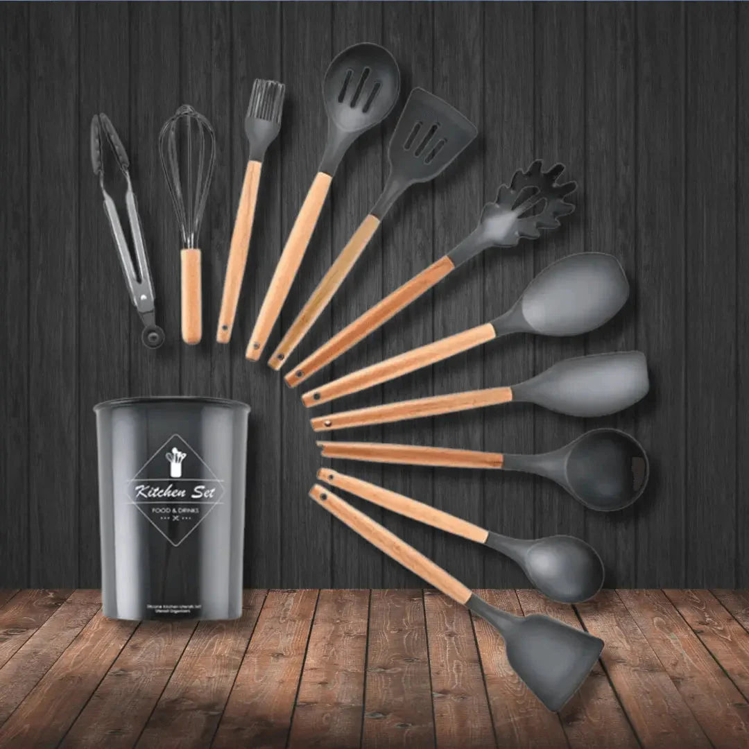 12-teiliges Silikon Küchenhelfer Set – KüchenMeister