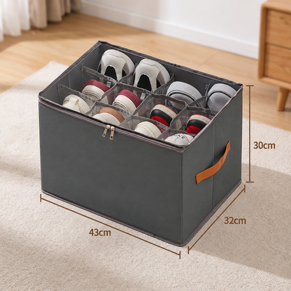Faltbarer Schuh-Organizer mit einfachem Zugriff für die Aufbewahrung im Kleiderschrank
