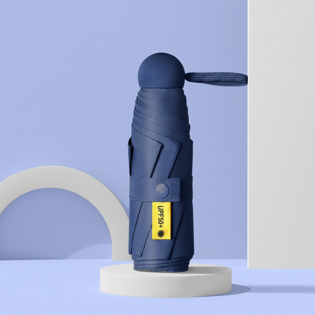 Leichter Mini-Reisesonnenschirm – passt in jede Tasche