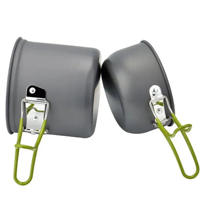 Outdoor Kochgeschirr-Set mit Klappbesteck – CampMate