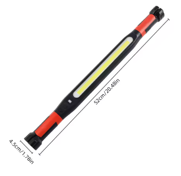 LED Akku-Arbeitslampe 3000 Lumen – Magnetfuß & Haken, 360° drehbar