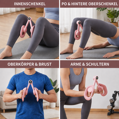 Verstellbarer Oberschenkel- und Gesäßmuskeltrainer – Zusammenklappbares Fitnessgerät mit Widerstand