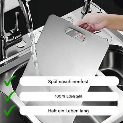 Robustes Edelstahl-Küchenbrett