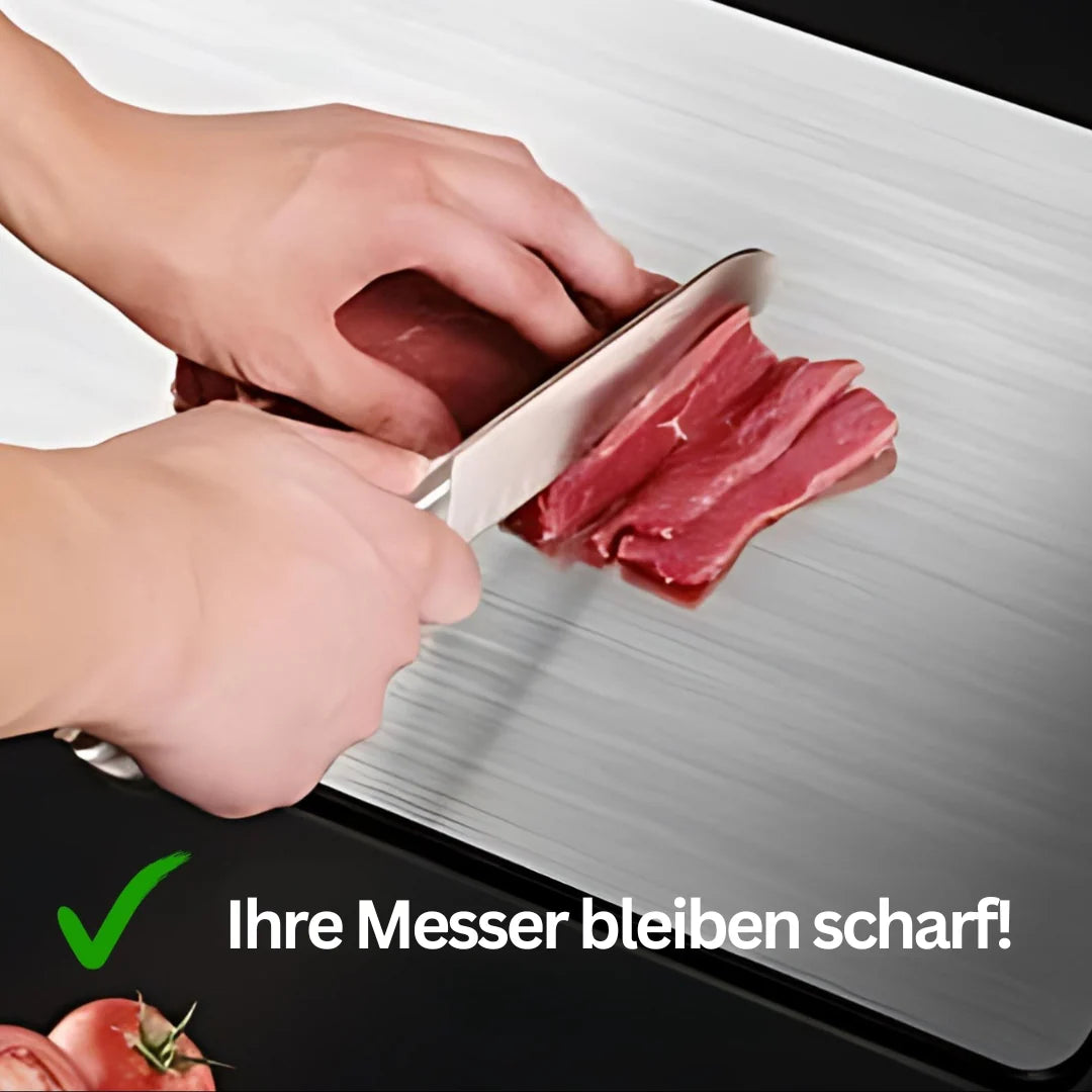 Robustes Edelstahl-Küchenbrett