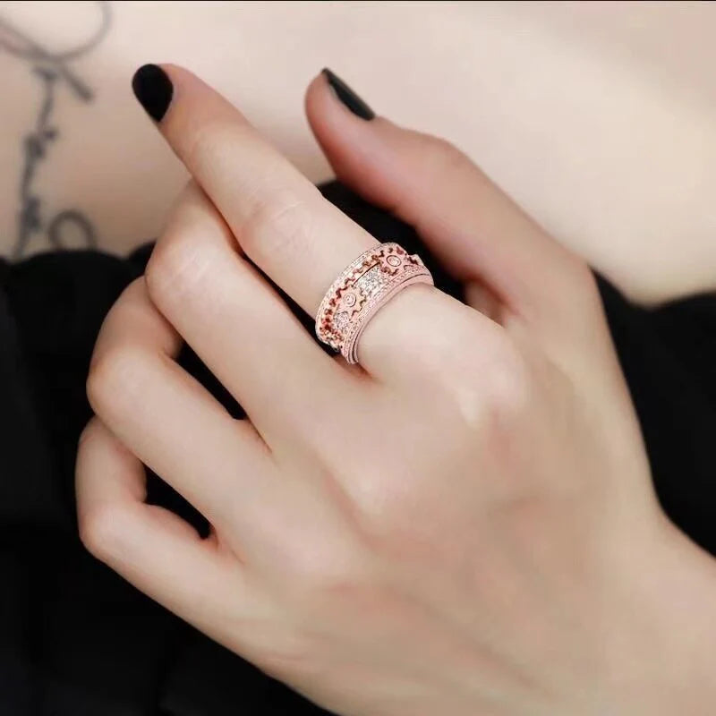 Beruhigungsring aus Edelstahl – Drehring ZenStyle