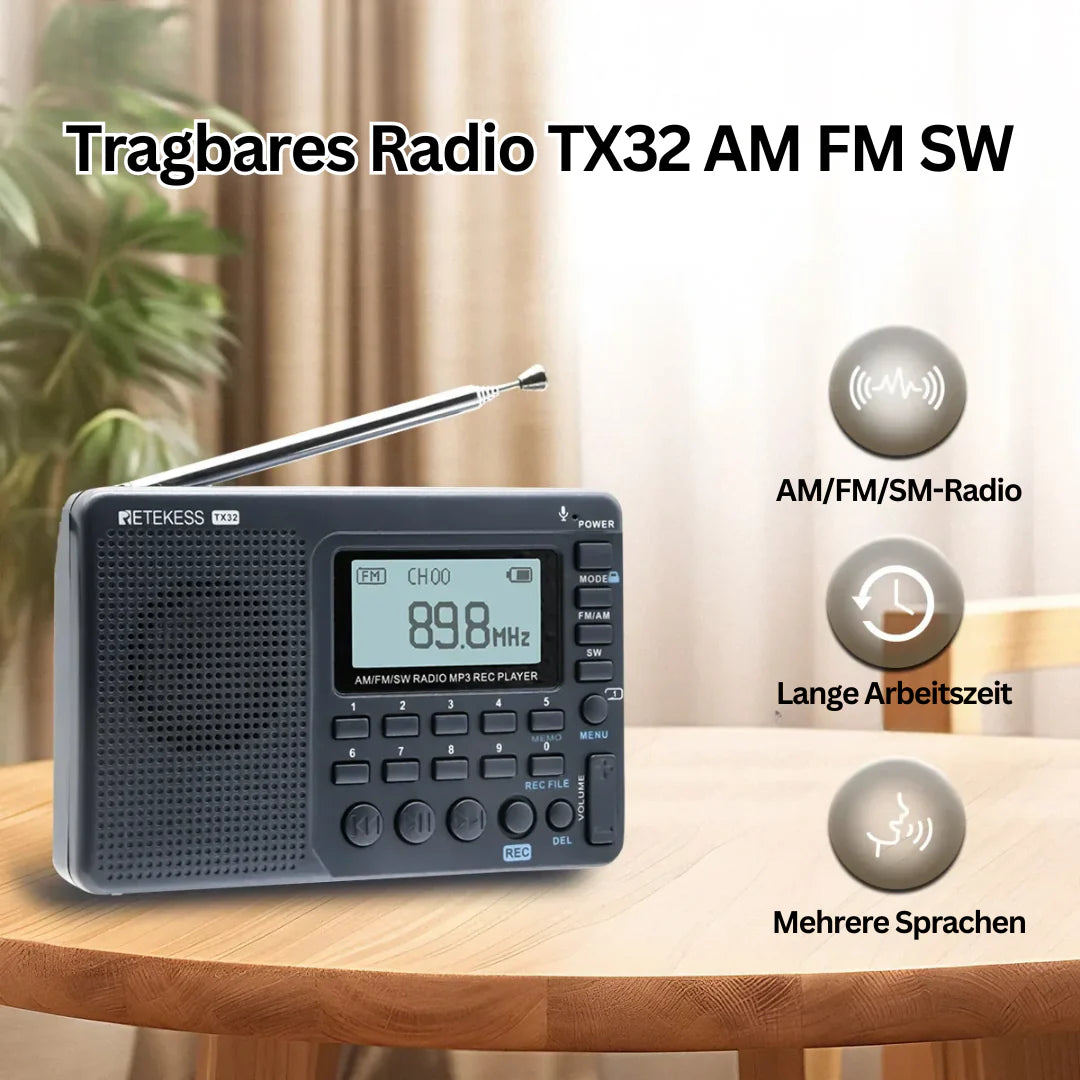 Tragbares Mini-Radio – SoundWave