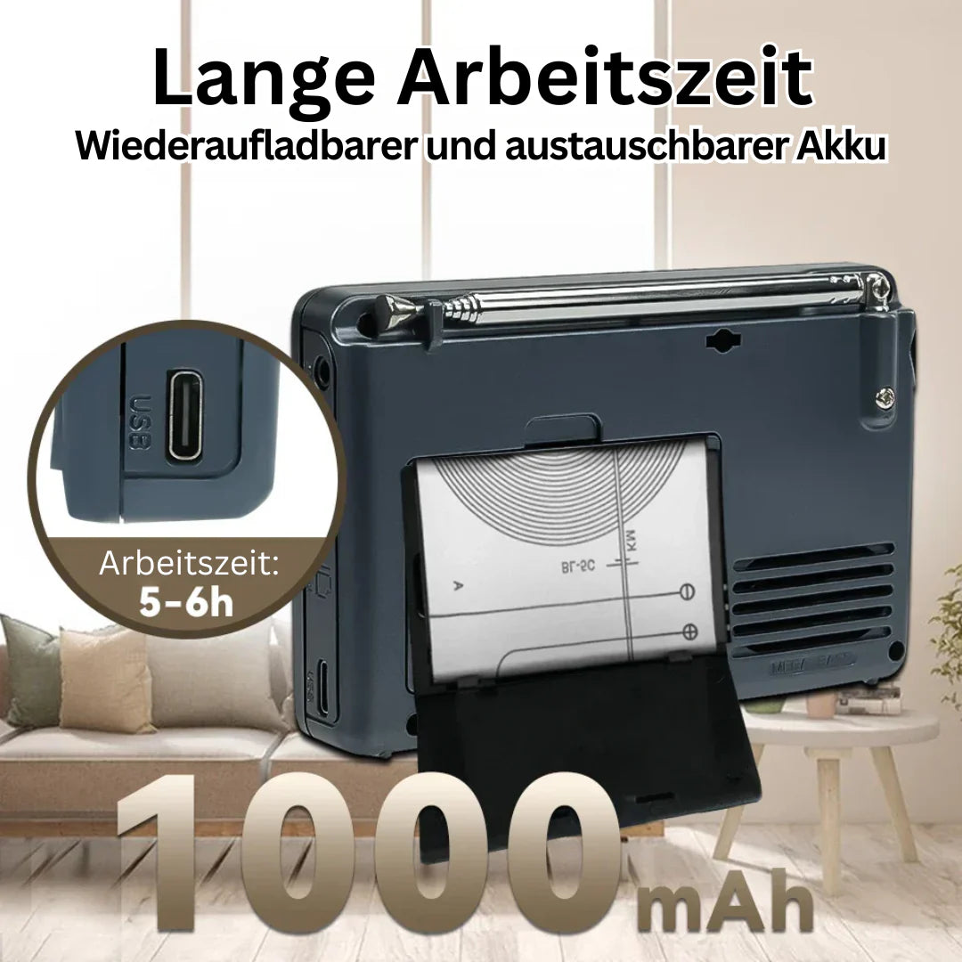 Tragbares Mini-Radio – SoundWave