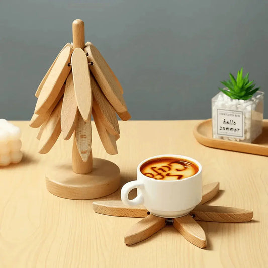 Elegante Baumoptik Untersetzer – HolzArt