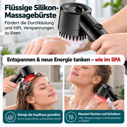 Duschkopf mit Filter, mehreren Strahlarten & Ein-/Ausschalter