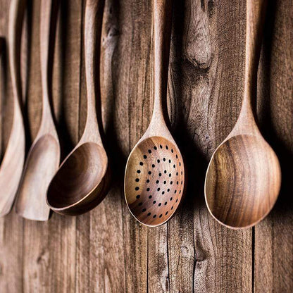 Natürliches Holz-Küchenhelfer Set - EcoChef
