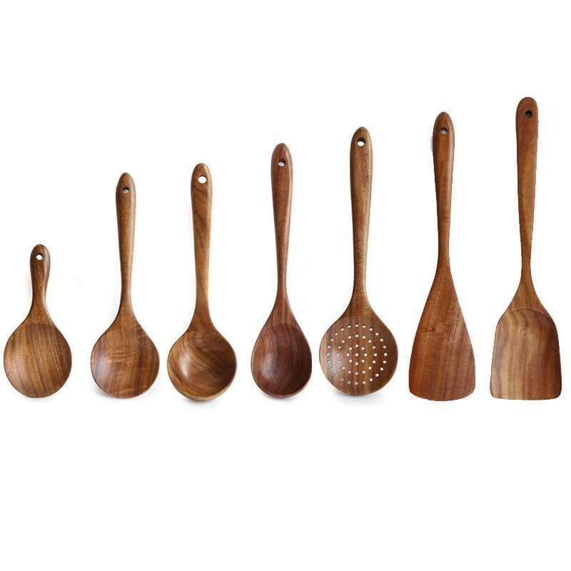 Natürliches Holz-Küchenhelfer Set - EcoChef