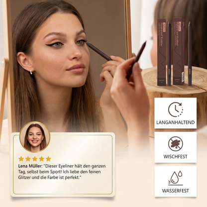Wasserfester Glitzer-Gel-Eyeliner – langanhaltende, wischfeste Farbe