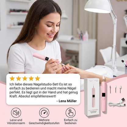 Professionelles elektrisches Nagelfräser-Set