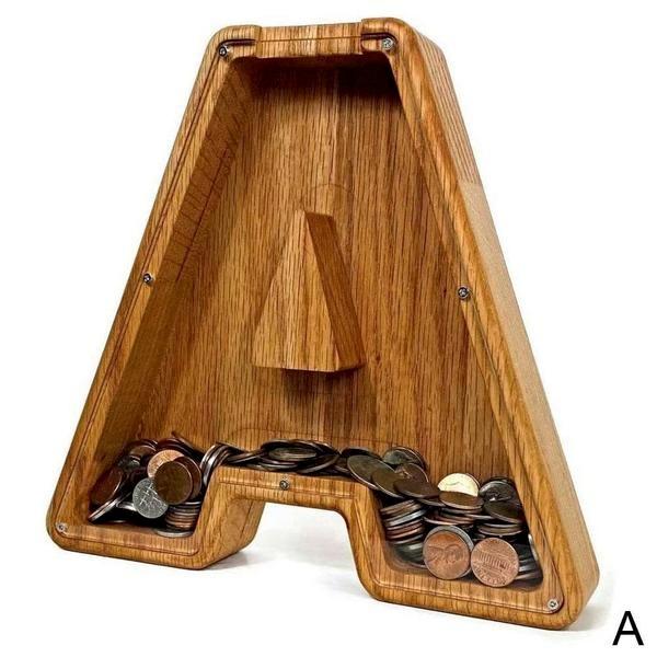 Holzbuchstaben Sparbox - BuchstabenBank