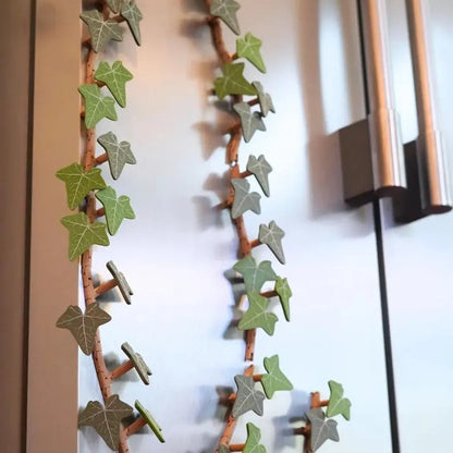 Factory ivy fridge magnet with articulating stems 3D ivy fridge magnet