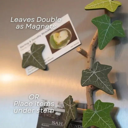 Factory ivy fridge magnet with articulating stems 3D ivy fridge magnet