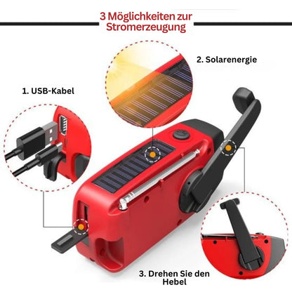 Sicheres Notfallradio mit Powerbank
