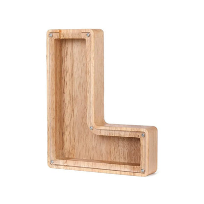 Holzbuchstaben Sparbox - BuchstabenBank