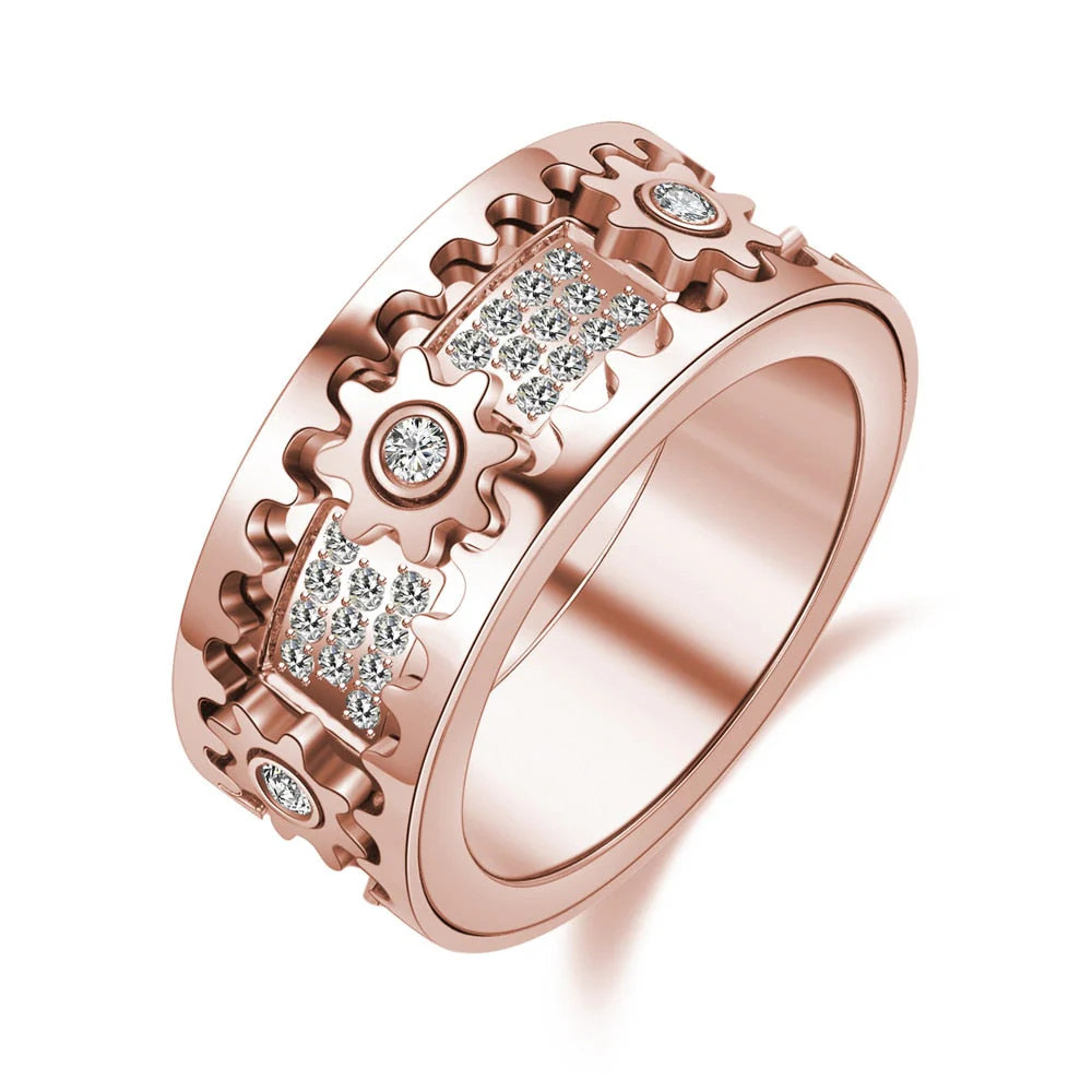 Beruhigungsring aus Edelstahl – Drehring ZenStyle