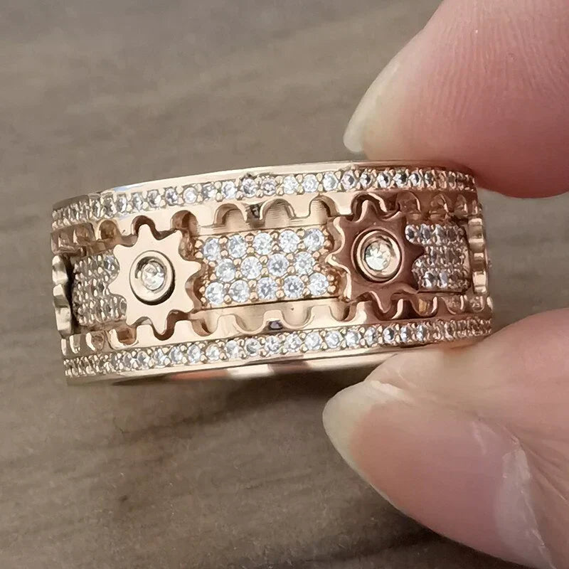 Beruhigungsring aus Edelstahl – Drehring ZenStyle