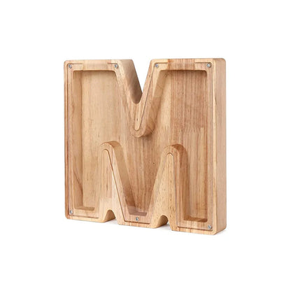 Holzbuchstaben Sparbox - BuchstabenBank