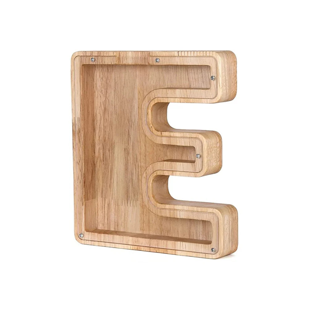 Holzbuchstaben Sparbox - BuchstabenBank