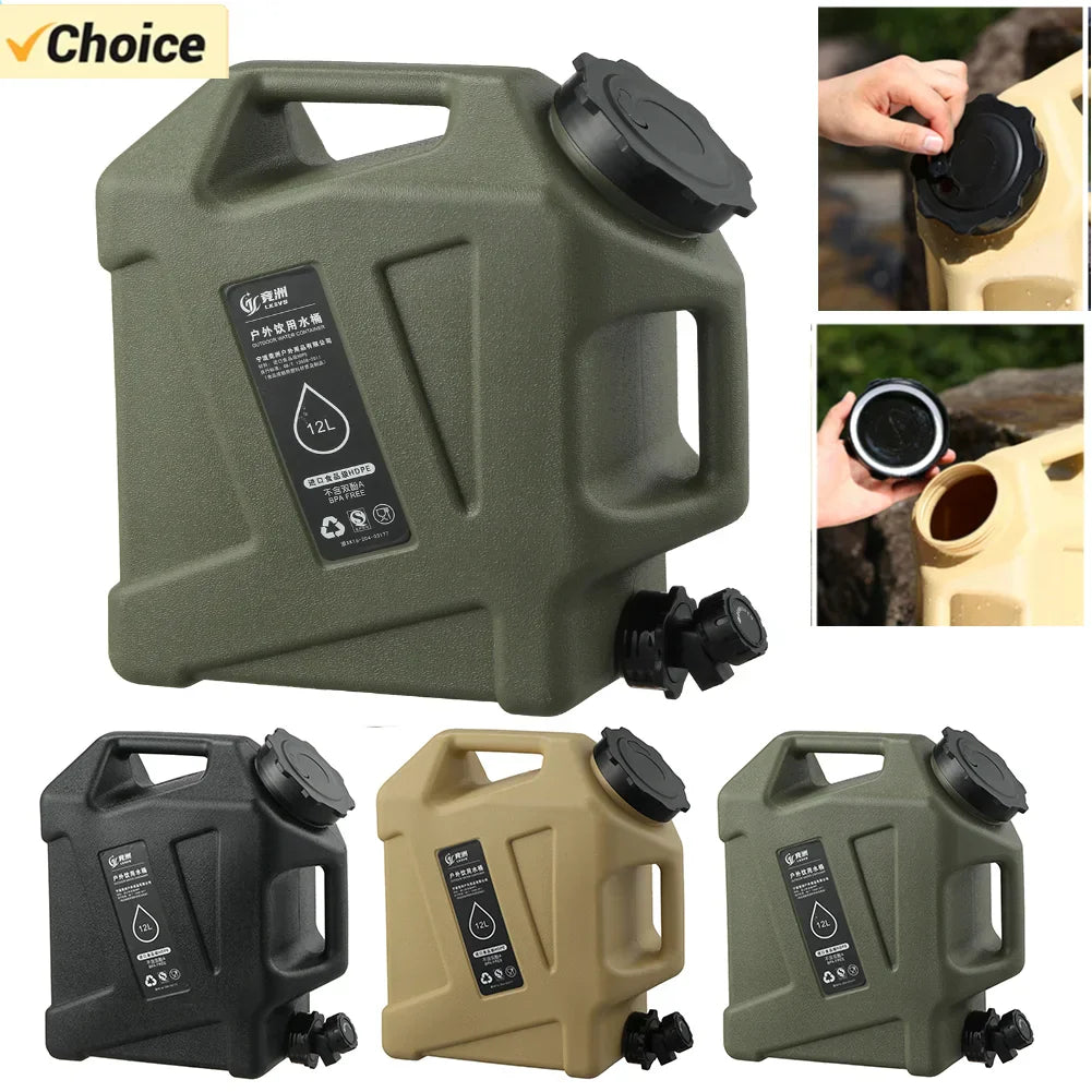 Tragbarer 12L Wasserkanister - OutdoorFlow