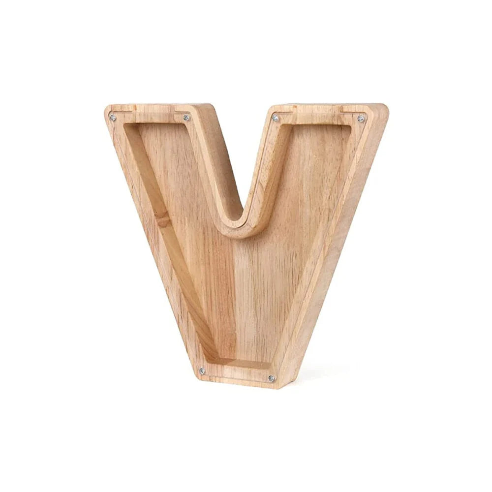 Holzbuchstaben Sparbox - BuchstabenBank