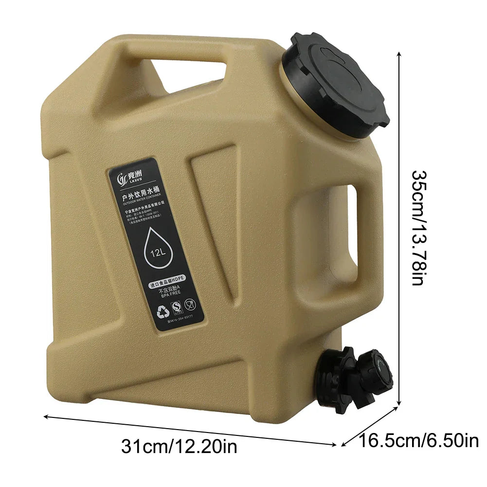 Tragbarer 12L Wasserkanister - OutdoorFlow
