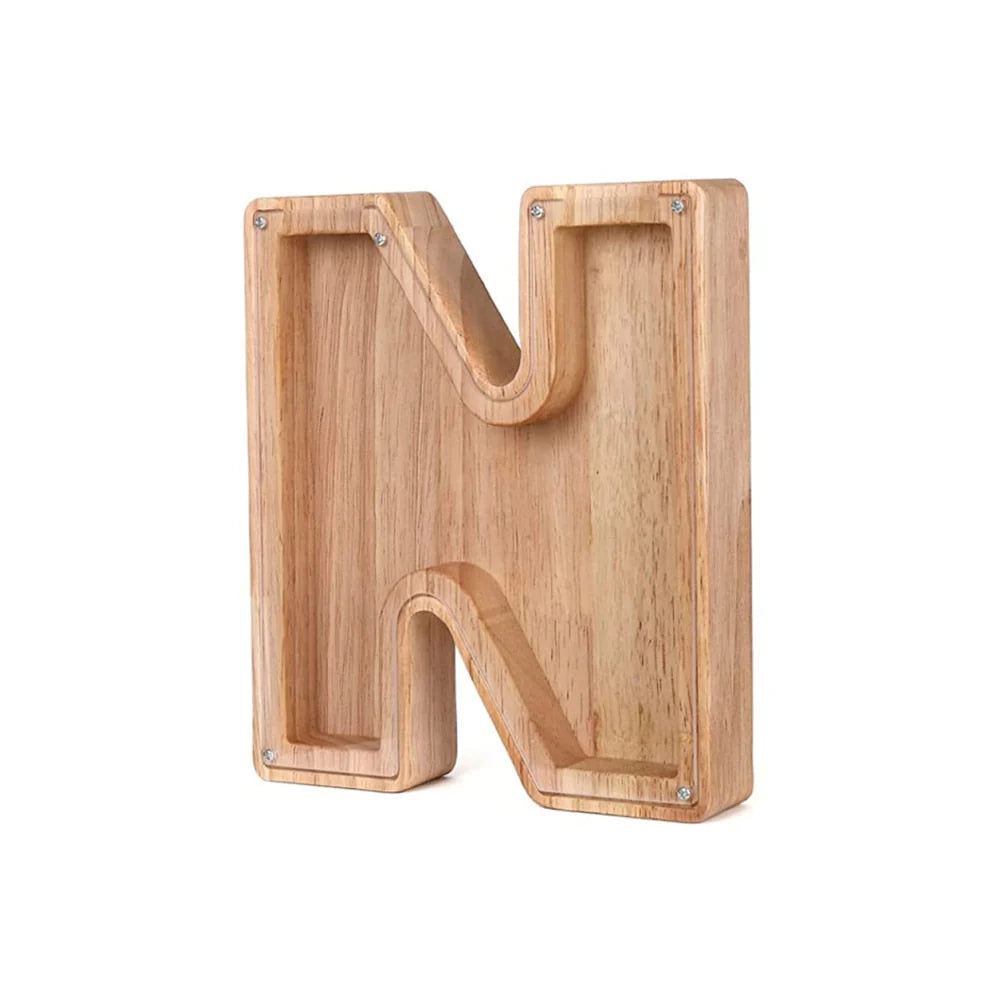 Holzbuchstaben Sparbox - BuchstabenBank