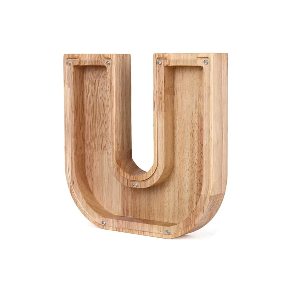 Holzbuchstaben Sparbox - BuchstabenBank