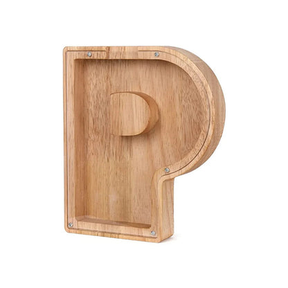 Holzbuchstaben Sparbox - BuchstabenBank