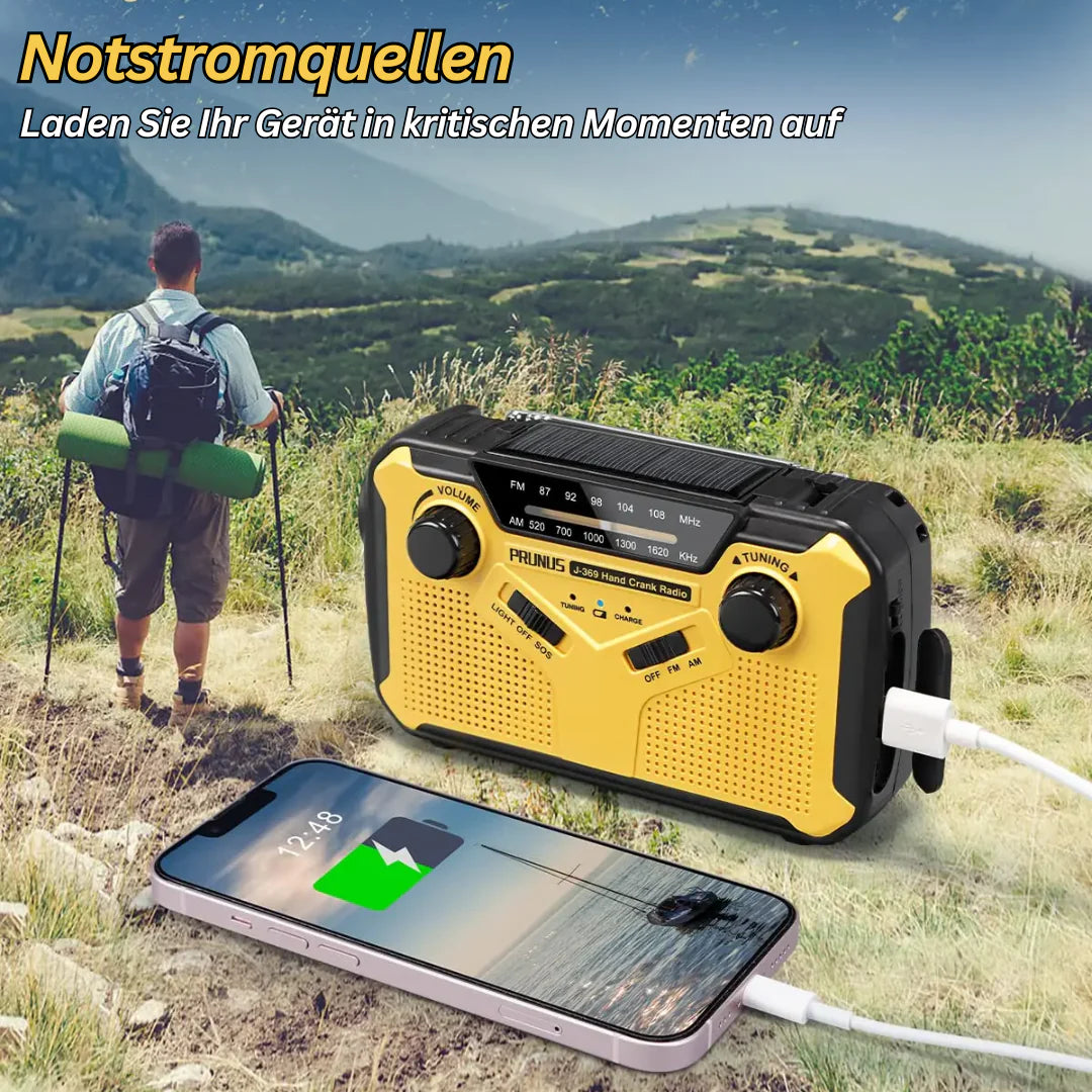 Kompaktes Notfallradio mit Ladefunktion – KrisenWelle