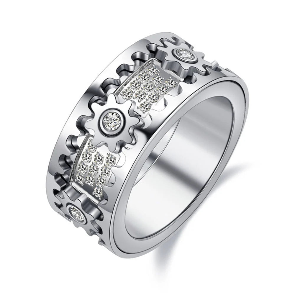 Beruhigungsring aus Edelstahl – Drehring ZenStyle